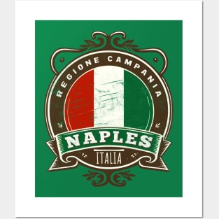 Naples, Italia - Retro Italian Region Design Posters and Art